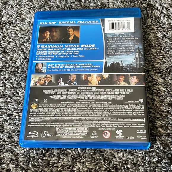 Sherlock Homes Blu Ray - Picture 2 of 3